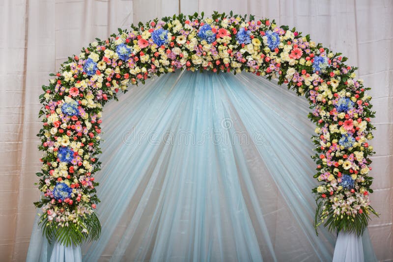 Beautiful Flower Wedding Decoration Stock Photo - Image of blossom,  arrangement: 35675946