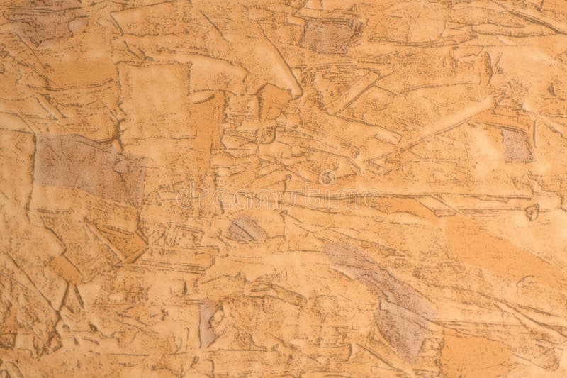 Background of the beige cement wall is plaster rough style. stock images