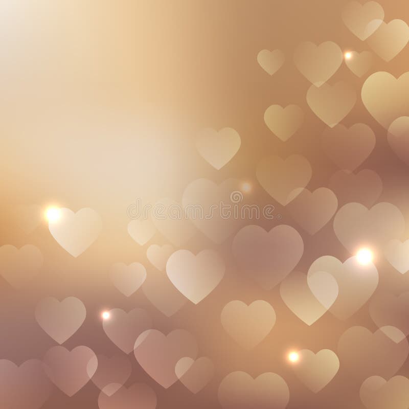 Background with beige hearts