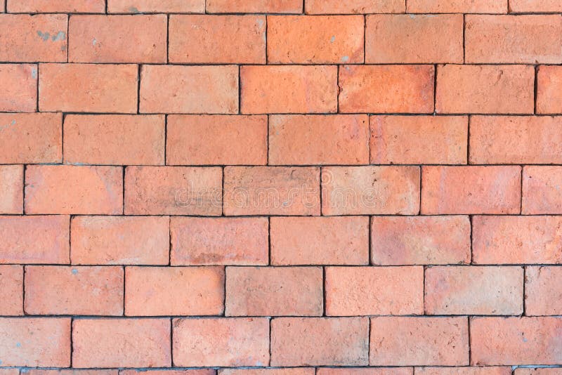 Background of Big Brick Wall Color Stock Image Image of architecture