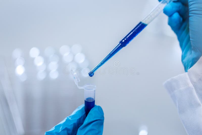 Biochemical Analysis and Chemical Analysis in Lab. Stock Image Image
