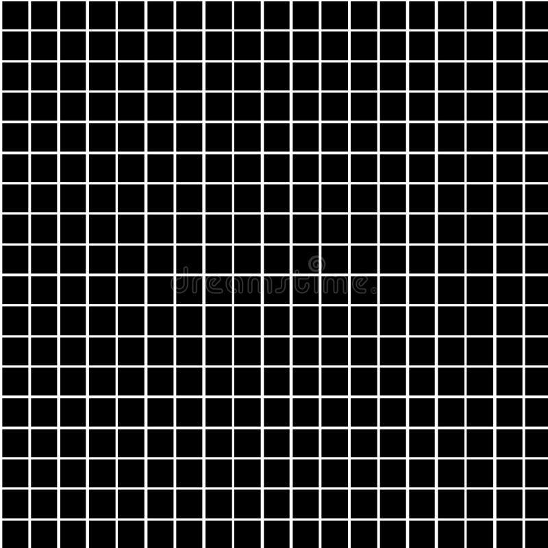 A Background of Black Squares of Same Sizes on White. Stock Vector