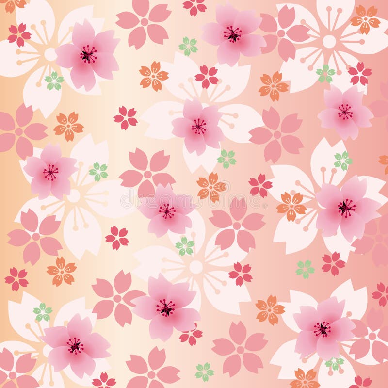 Background Blossoms vector illustration