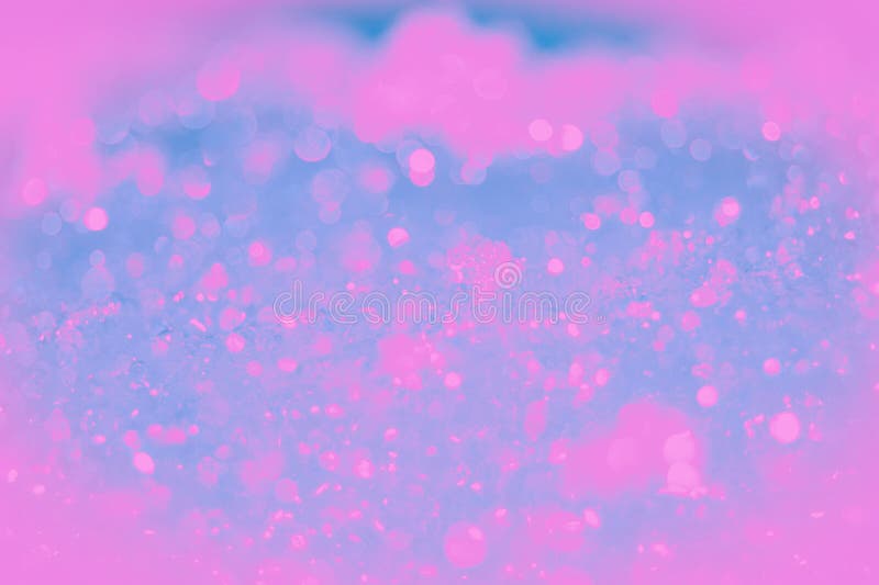 Background Blue and Pink with Bokeh Effect. Effect of Soap Bubbles