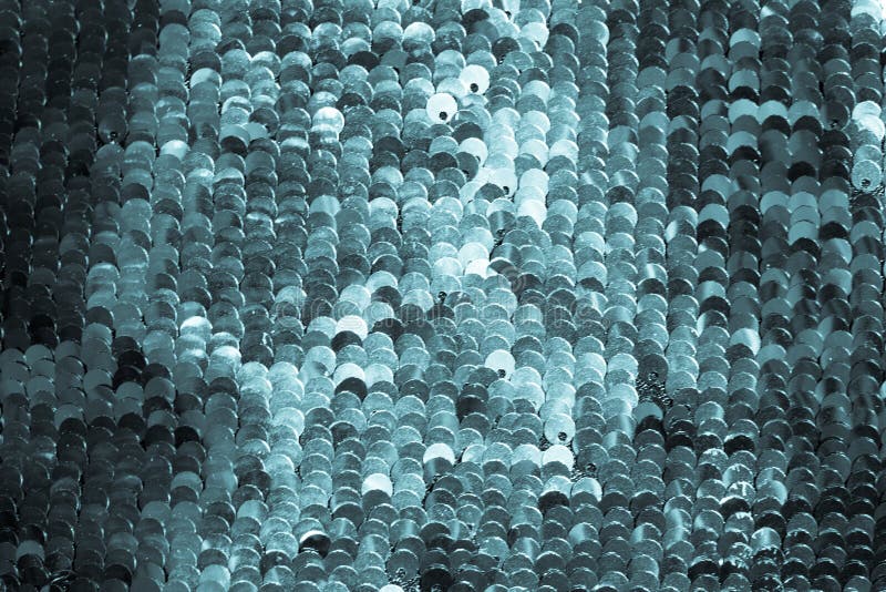Background of Blue Sequins. Stock Image - Image of light, abstract