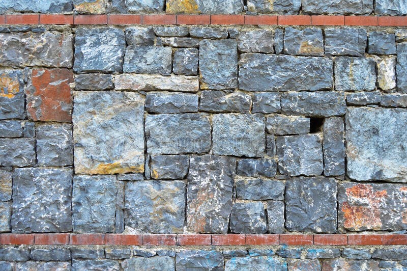 Fine cut blue stone wall stock image. Image of home 145434521