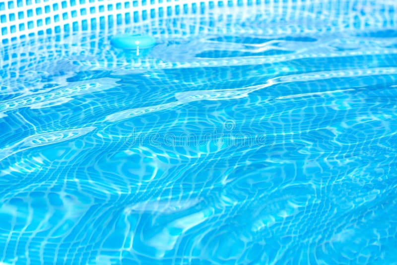 Background of Bright Blue Clear Water in the Pool Stock Photo - Image