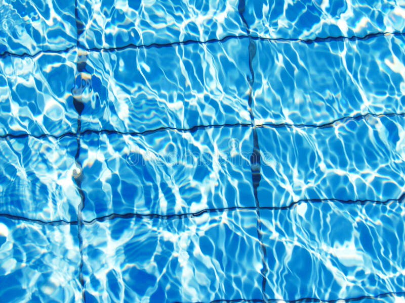 Background of Bright Blue Clear Water in the Pool Stock Image - Image