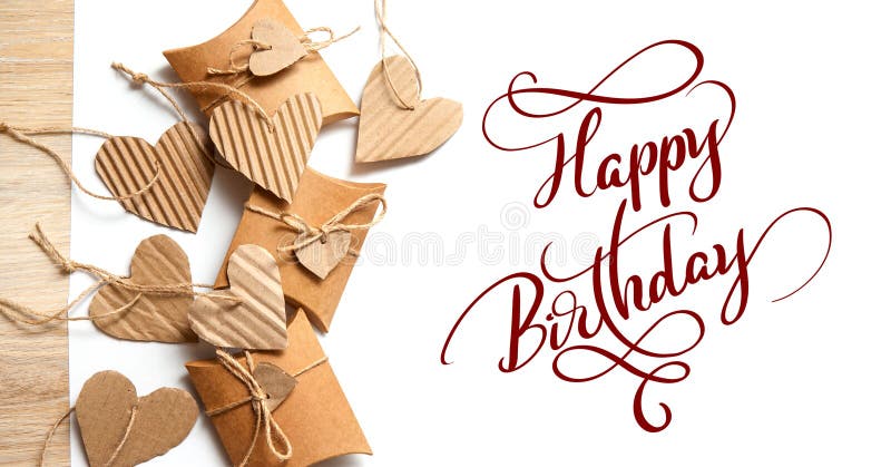 Background card with hearts for Valentine`s day and text Happy Birthday. Calligraphy lettering royalty free stock photo Background card with hearts for Valentine`s day and text Happy Birthday. Calligraphy lettering royalty free stock photo