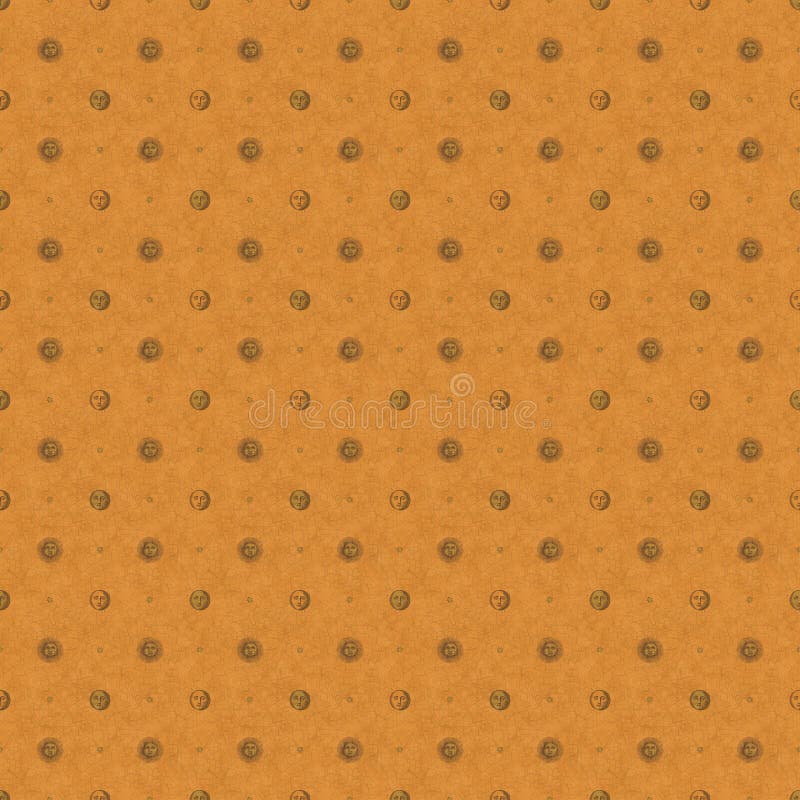 Digitally created background in golden yellow with sun, moon and stars design. Digitally created background in golden yellow with sun, moon and stars design
