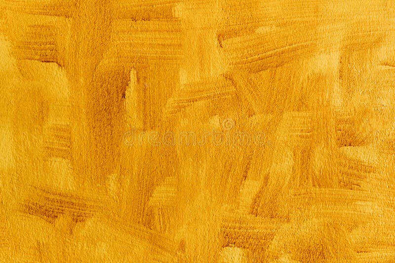 Background of the Cement Wall is Painted Yellow Color Stock Photo