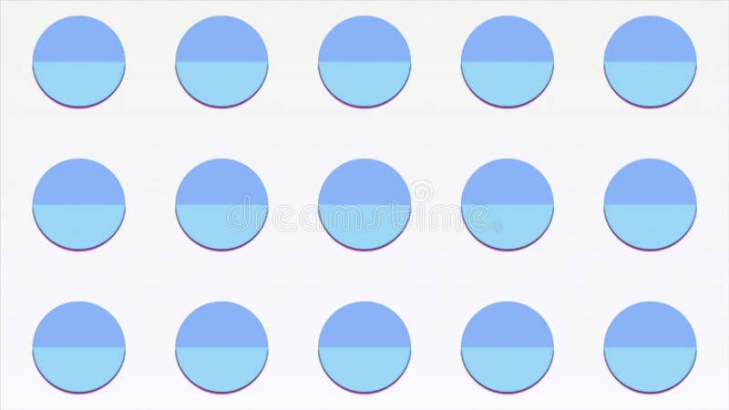 Fundal cu cercuri colorate care schimbă culoarea. propunere. rânduri de puncte care modifică culorile cu tranziții. animat vector illustration