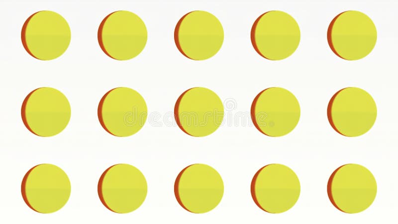 Fundal cu cercuri colorate care schimbă culoarea. propunere. rânduri de puncte care modifică culorile cu tranziții. animat royalty free illustration