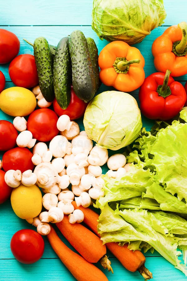 Background of colorful vegetables. Macro and selective focus. Top view royalty free stock photography