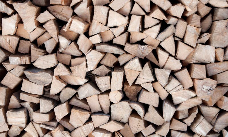 Background of cut pine logs royalty free stock image