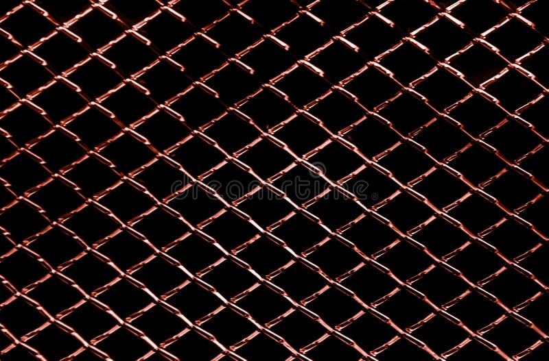 Background of dark red metal net texture