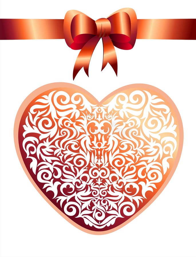 Background with decorative heart