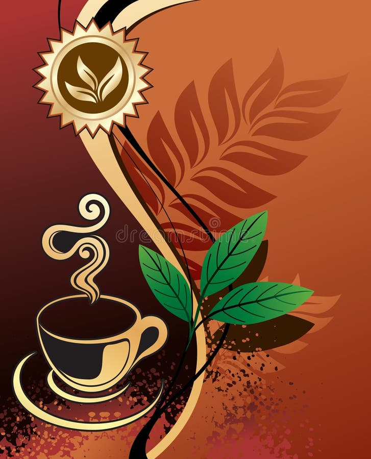 Background for Design - Black Tea Stock Vector - Illustration of graphic,  conceptual: 7700811