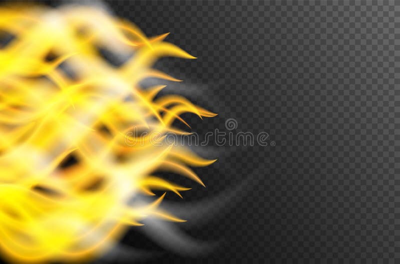 Background Design with Fire and Smoke Stock Vector - Illustration of