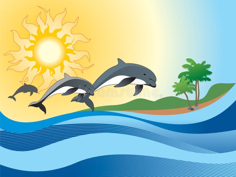 Dolphin Dancing Stock Illustrations 166 Dolphin Dancing Stock