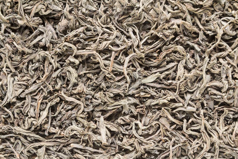 Background from Dried Leaves of Ceylon Black Tea. Stock Image Image