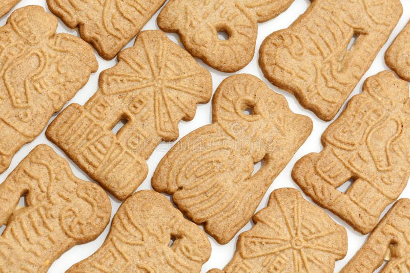 Background of dutch speculaas cookies