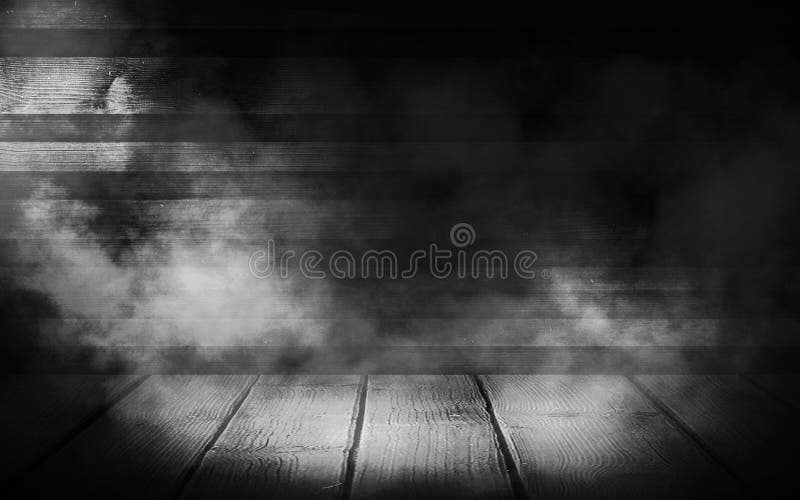 Background Of An Empty Wall, A Ray Of Light In The Basement, Smoke