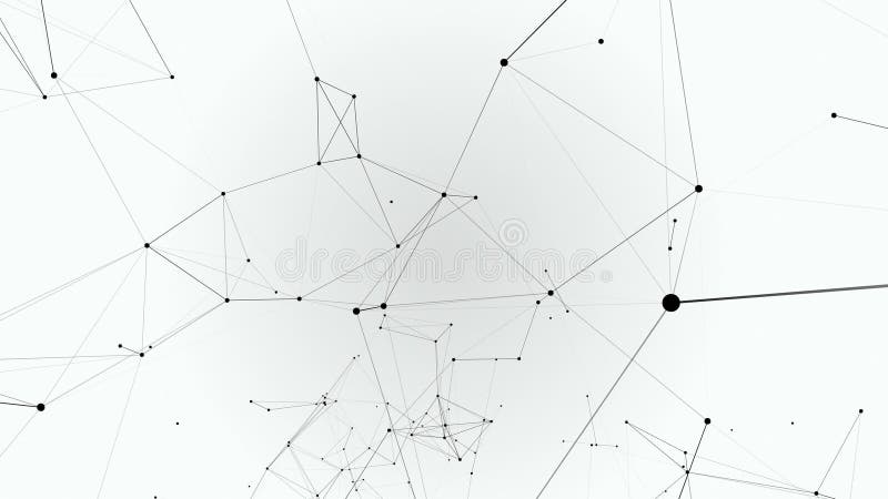 Background of fantasy black and white plexus. Abstract technology futuristic network. vector illustration