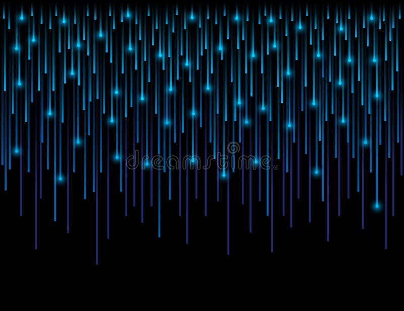 Background with fiber optic connection lines technology. Abstract dark blue backgrounds composed of glowing optic lines. Can be