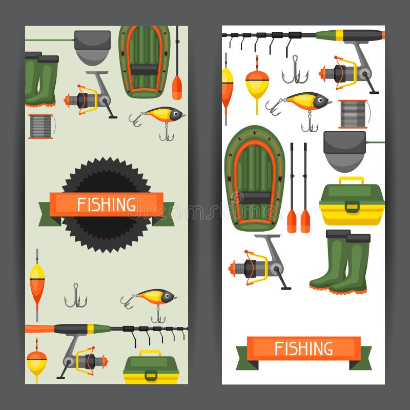 Fishing Supplies Stock Illustrations – 280 Fishing Supplies Stock