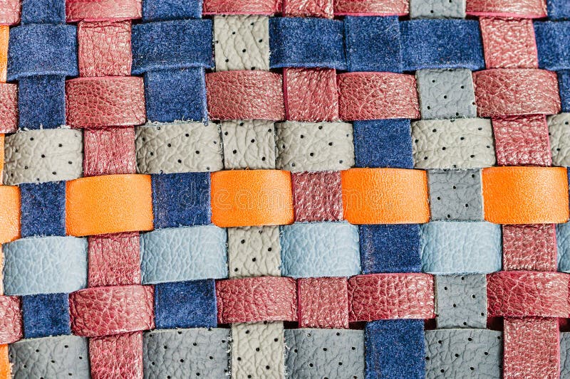 Background from Flat Braided Leather Tapes Stock Image Image of bound