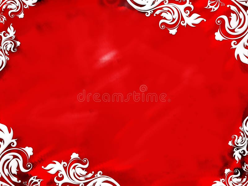 Background Floral Red