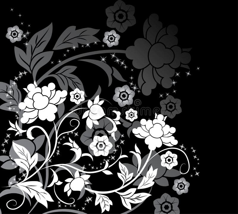 Background flower, elements for design, vector