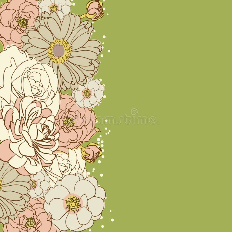 Background with flowers