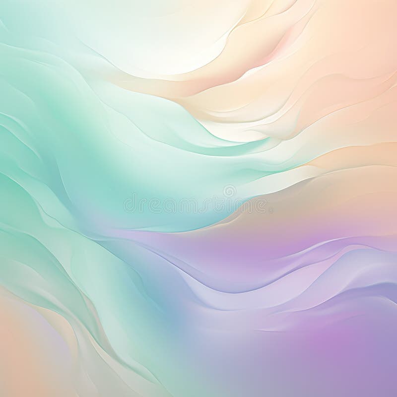 Background smooth gradient blue, peach green. Light color gradient transitions. Created with Generative AI stock image