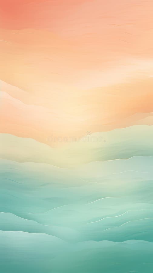 Background smooth gradient blue, peach green. Light color gradient transitions. Created with Generative AI royalty free stock image