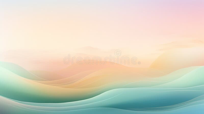 Background smooth gradient blue, peach green. Light color gradient transitions. Created with Generative AI royalty free stock photo