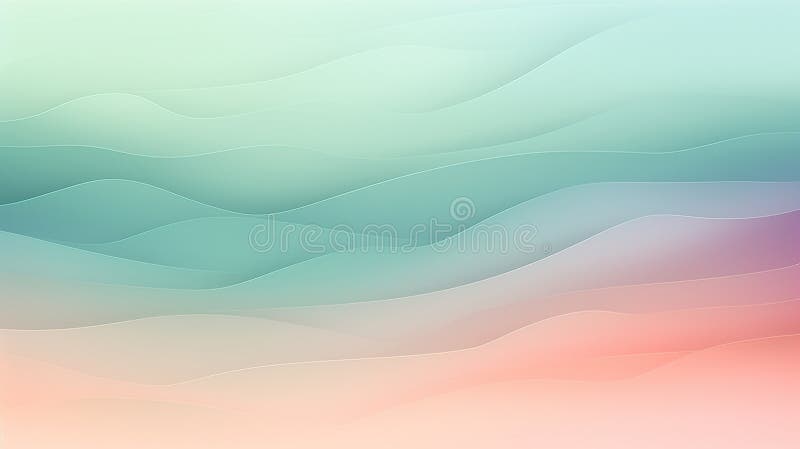 Background smooth gradient blue, peach green. Light color gradient transitions. Created with Generative AI royalty free stock photography