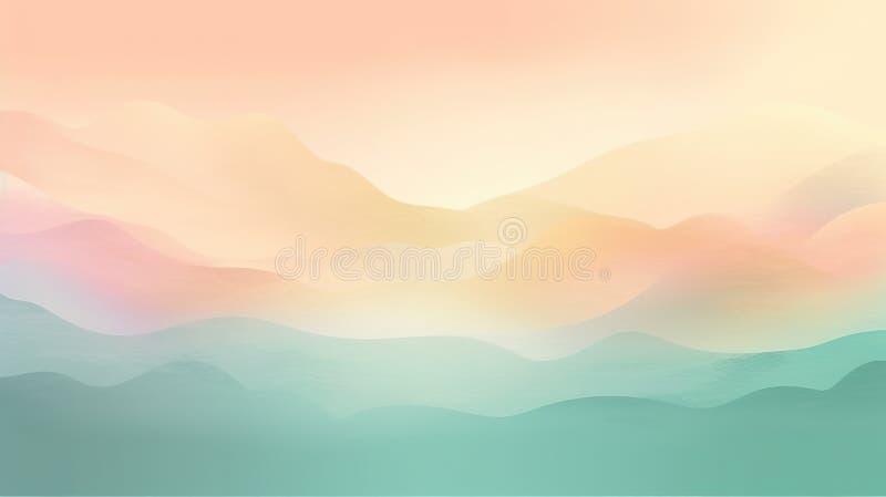 Background smooth gradient blue, peach green. Light color gradient transitions. Created with Generative AI royalty free stock images