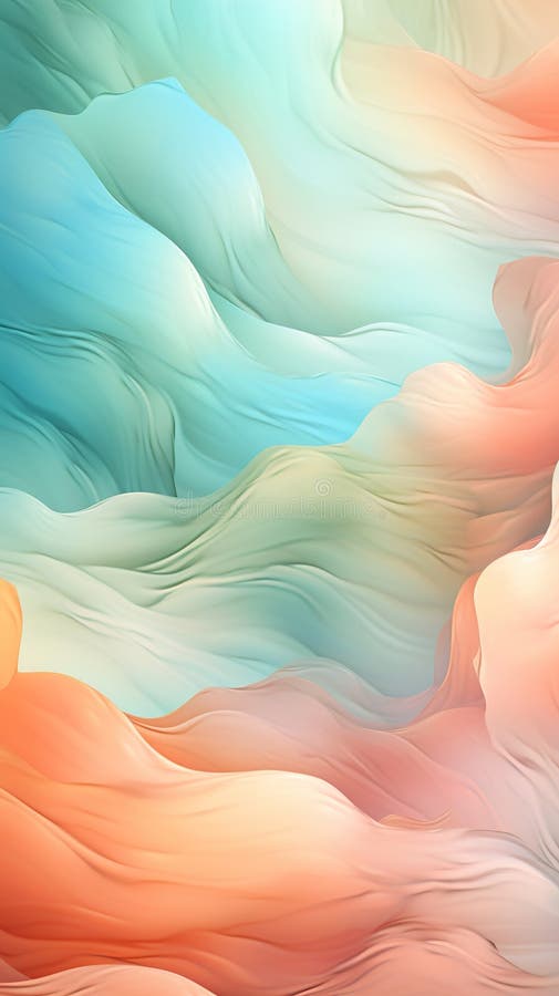 Background smooth gradient blue, peach green. Light color gradient transitions. Created with Generative AI royalty free stock images