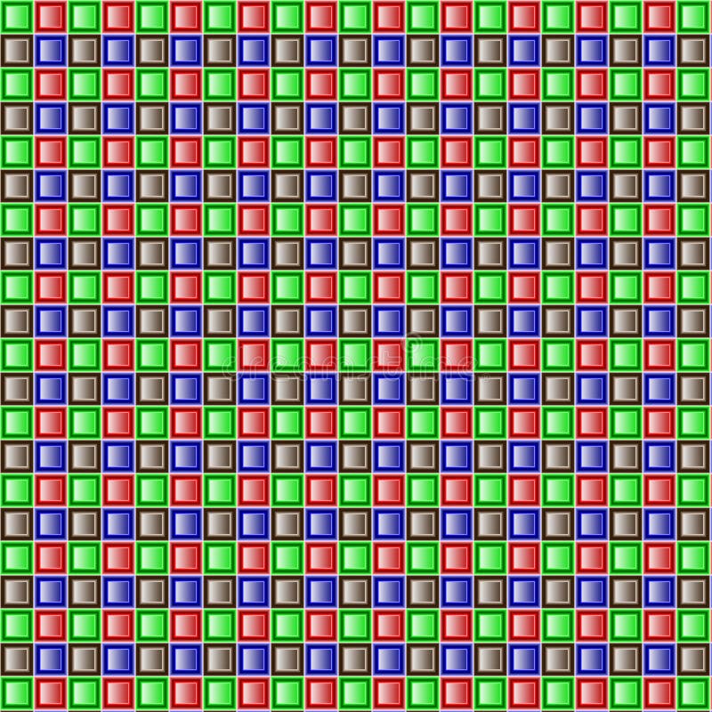 Background of Fourcolor Tiles Stock Vector Illustration of repeat