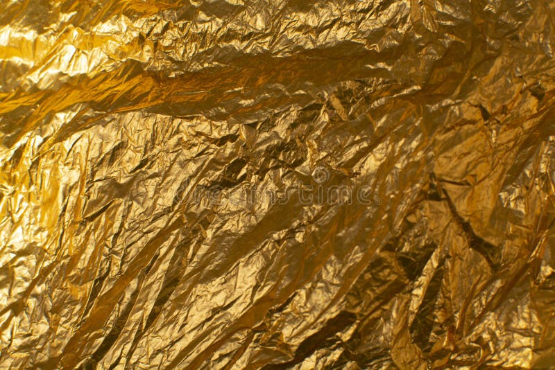 Background of Golden Wrapping Paper. Gift Wrapping Paper Stock Image