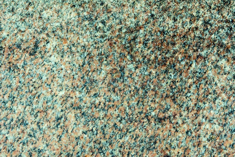 Background Granite With Brown Blue And Green Spots Stock Image