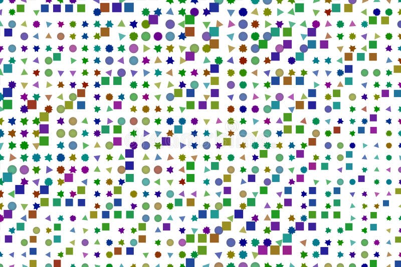 Background for graphic design, pattern shape. Star, tiled, effect & colorful. royalty free illustration
