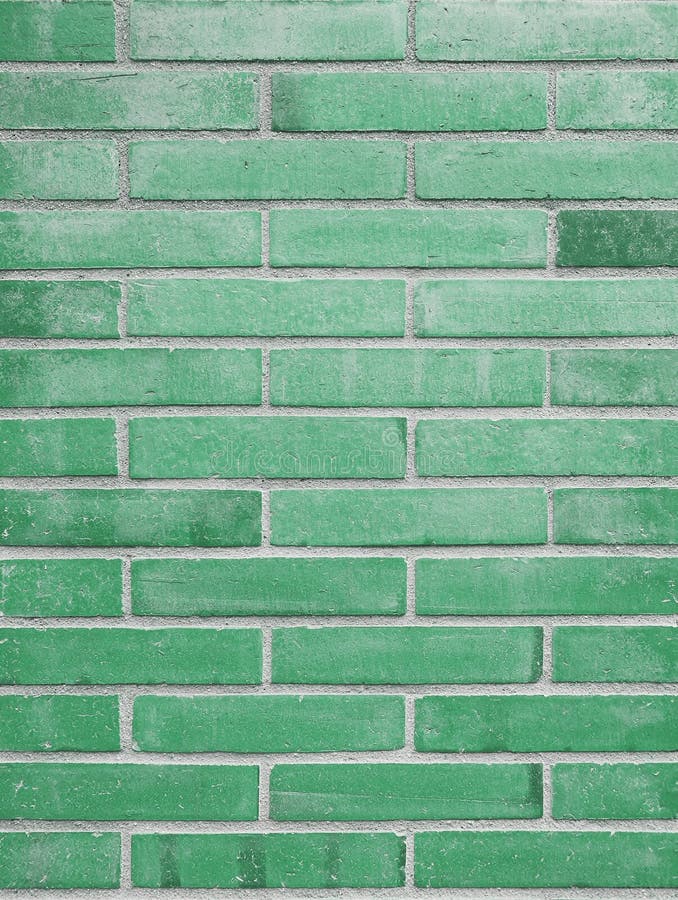 Background of Green Brick Wall Stock Photo Image of revival, built