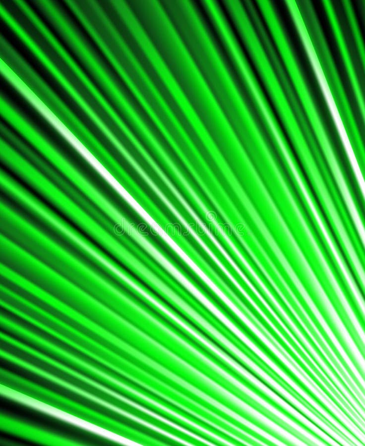 Background of Green Luminous Rays. Stock Illustration - Illustration of