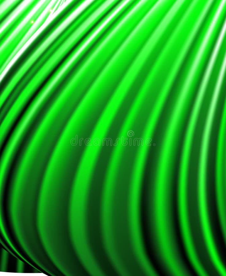 Background of Green Luminous Rays. Stock Illustration - Illustration of