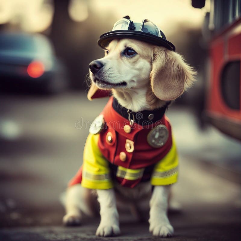 Cartoon Fire Fighter Dog Stock Illustrations 47 Cartoon Fire Fighter