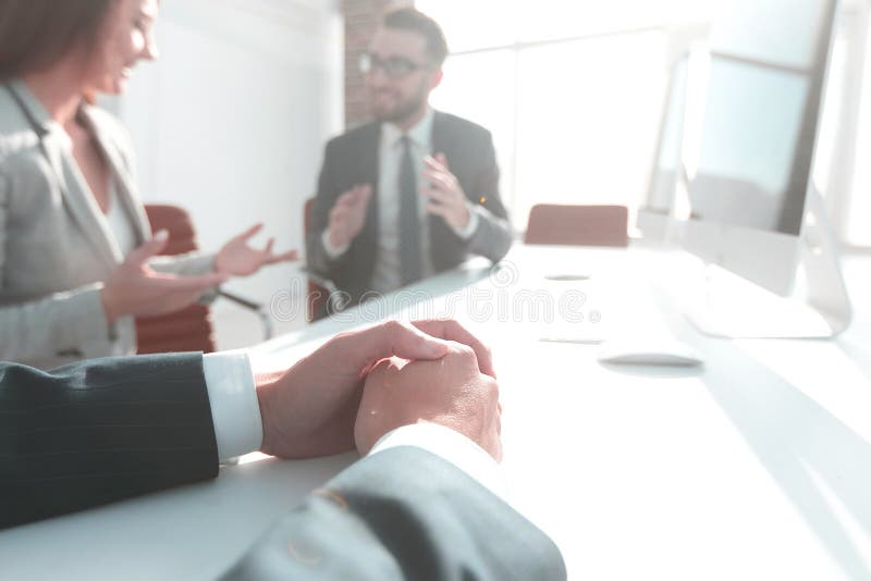 Background image .business woman conducting a meeting royalty free stock images Background image .business woman conducting a meeting royalty free stock images