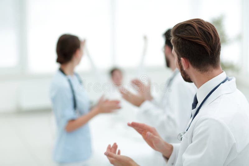 Background image of a group of doctors royalty free stock photos